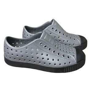 Native Size 11 Toddler Boys Dark Gray Black Jefferson slip on shoes